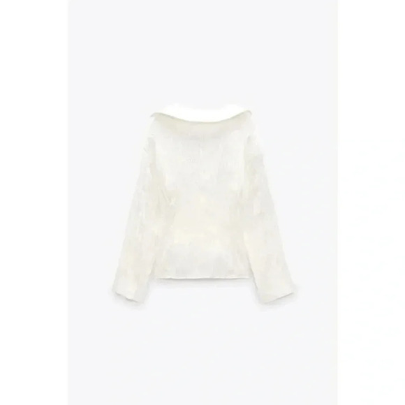 Zara wrinkle satin effect blouse  7969/258 - Picture 2 of 8